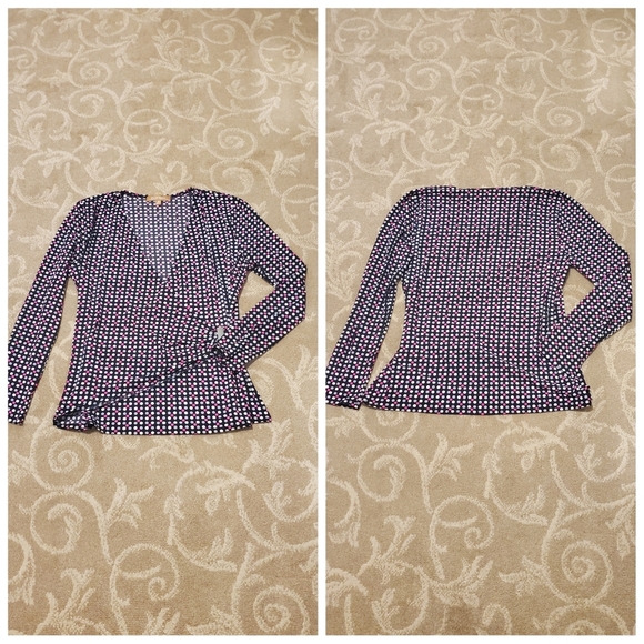 Ellen Tracy Pattern Work Blouse - Picture 1 of 1